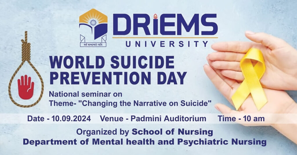 WORLD SUICIDE PREVENTION DAY 2024 – DRIEMS University