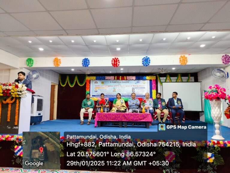 Seminar on “Artificial Intelligence and Its Application in Management,” organized by Pattamundai College