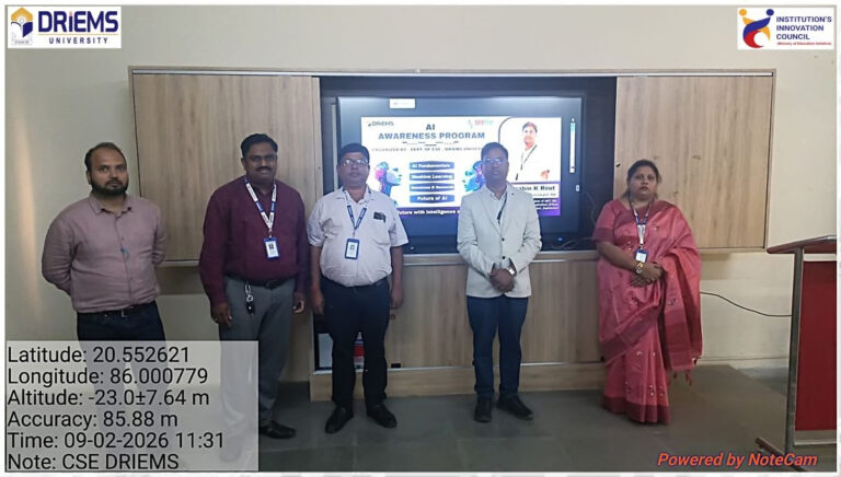 AI Awareness Programme Successfully Organized at DRIEMS University