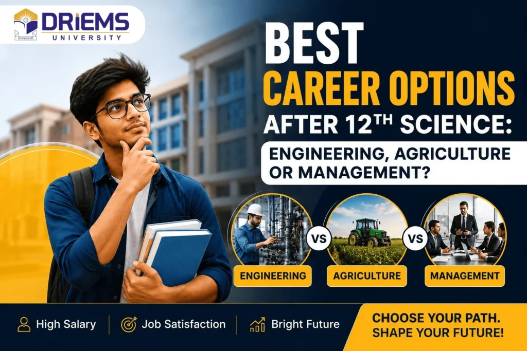 Best Career Options After 12th Science: Engineering, Agriculture or Management?
