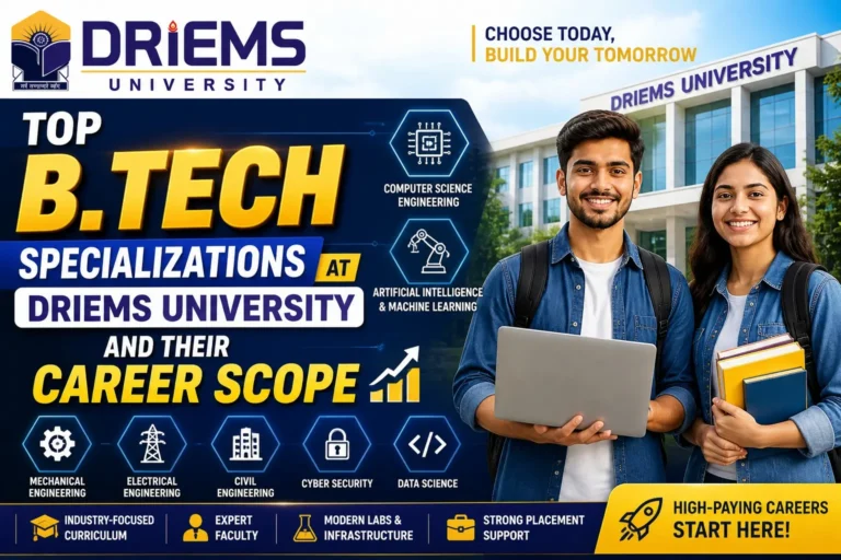 Top B.Tech Specializations at DRIEMS University and Their Career Scope