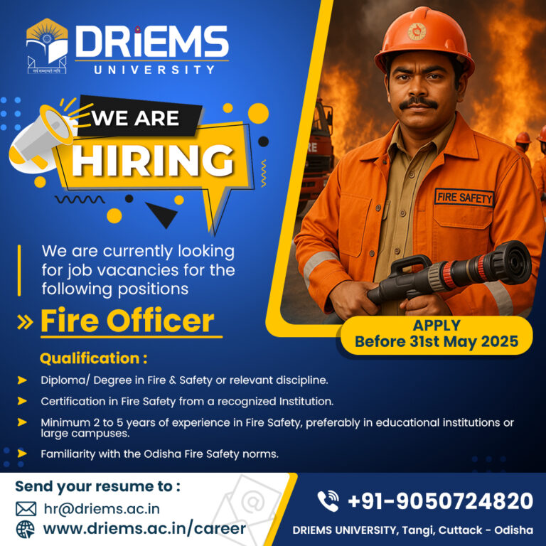Fire Officer | DRIEMS University