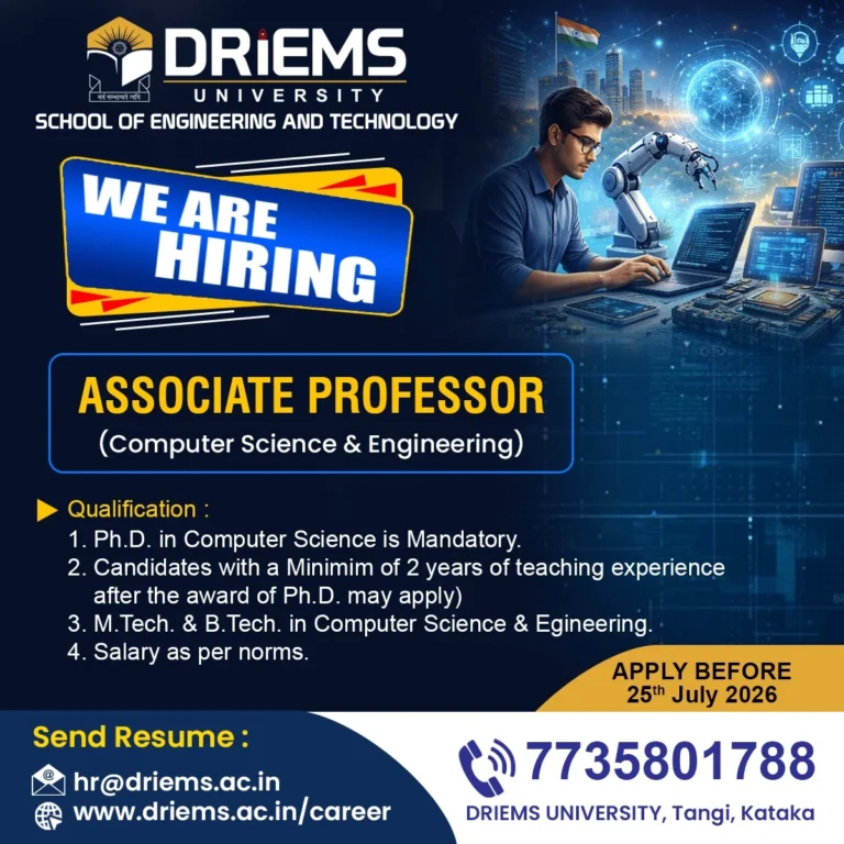 ASSOCIATE PROFESSOR | SOET | DRIEMS University