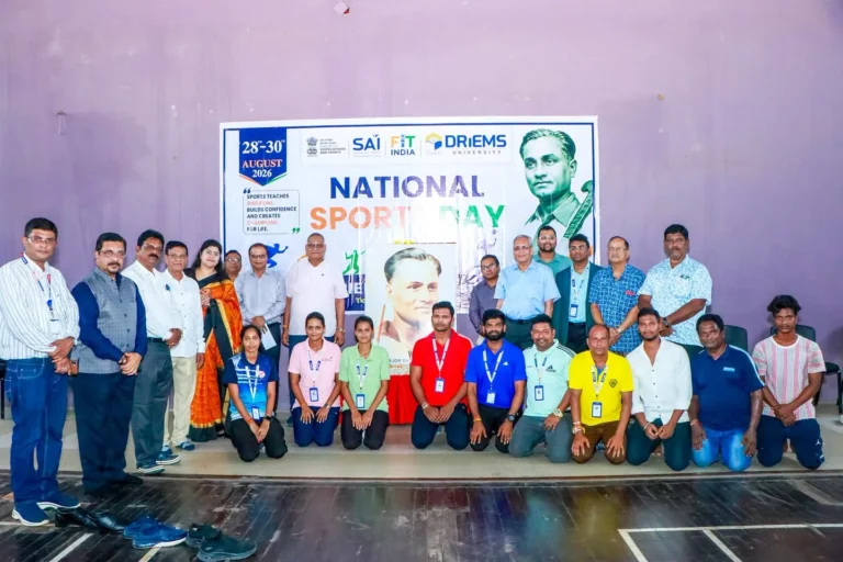 National Sports Day Celebrated with Enthusiasm at DRIEMS University